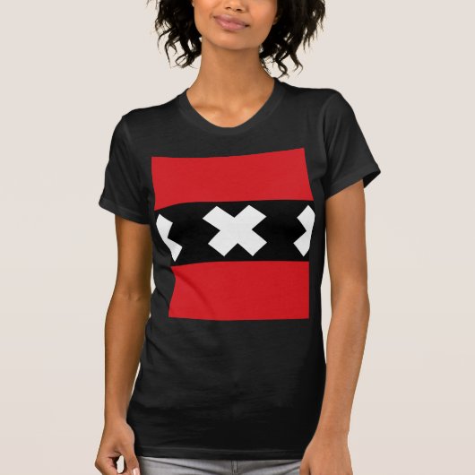 Vlag van Amsterdam T-shirt (Voorkant)