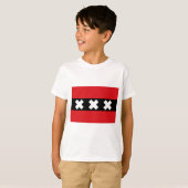 Vlag van Amsterdam T-shirt (Voorkant volledig)