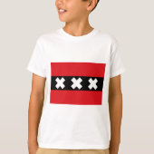 Vlag van Amsterdam T-shirt (Voorkant)
