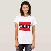 Vlag van Amsterdam T-shirt (Voorkant volledig)
