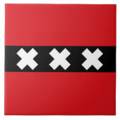 Vlag van Amsterdam Tegeltje (Voorkant)