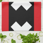 Vlag van Amsterdam Theedoek (Gevouwen)