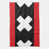 Vlag van Amsterdam Theedoek (Verticaal)