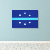 Vlag van Anaheim (Californië, VS) Canvas Afdruk (Insitu (Houten vloer))