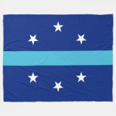 Vlag van Anaheim (Californië, VS) Fleece Deken (Voorkant (Horizontaal))