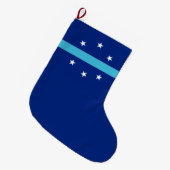 Vlag van Anaheim (Californië, VS) Grote Kerstsok (Voorkant (Hangend))