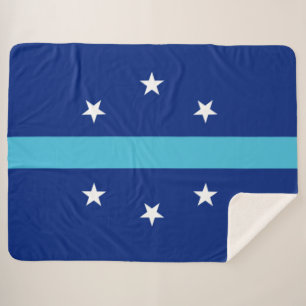 Vlag van Anaheim (Californië, VS) Sherpa Deken