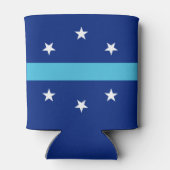 Vlag van Anaheim in Californië Blikjeskoeler (Achterkant)