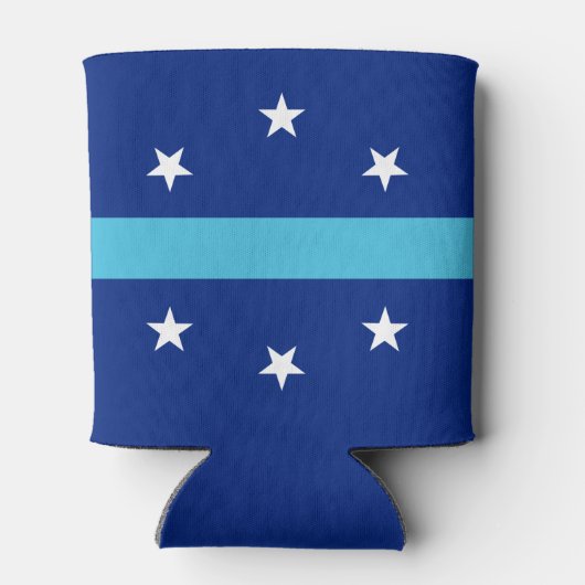 Vlag van Anaheim in Californië Blikjeskoeler (Achterkant)