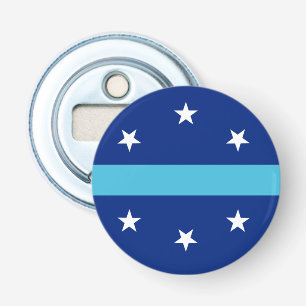 Vlag van Anaheim in Californië Button Flesopener