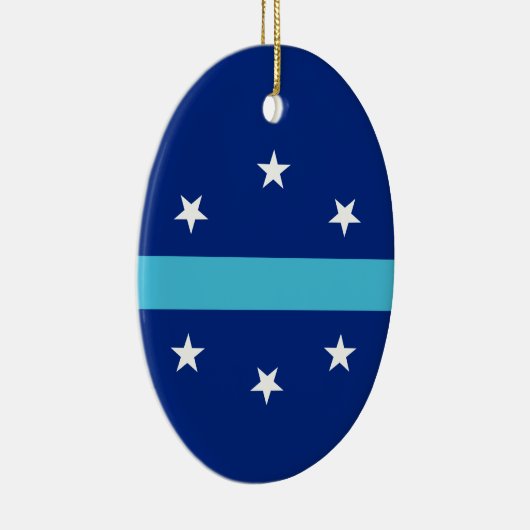 Vlag van Anaheim in Californië Keramisch Ornament (Rechts)