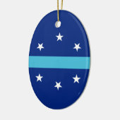 Vlag van Anaheim in Californië Keramisch Ornament (Links)