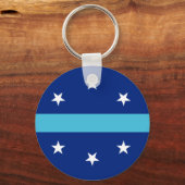 Vlag van Anaheim in Californië Sleutelhanger (Voorkant)