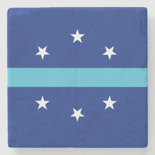 Vlag van Anaheim in Californië Stenen Onderzetter