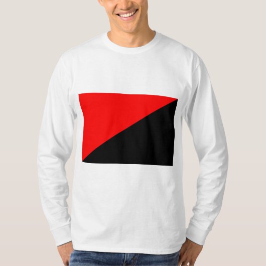 Vlag van anarchisme t-shirt (Voorkant)