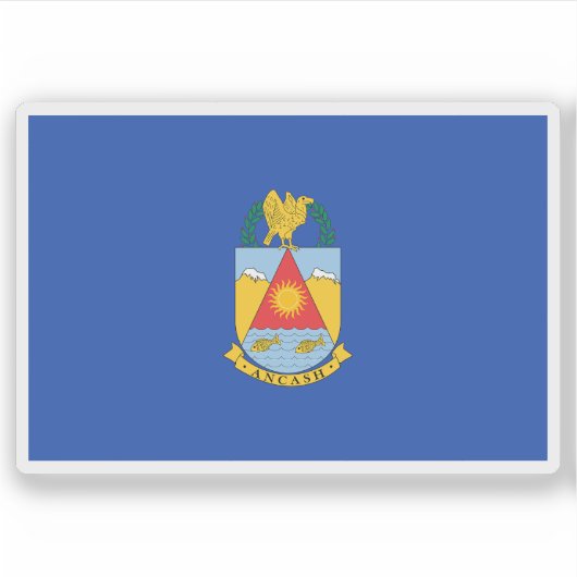 Vlag van Ancash, Peru Sticker (Voorkant)