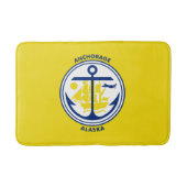 Vlag van Anchorage, Alaska Bath Mat (Voorkant)