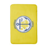 Vlag van Anchorage, Alaska Bath Mat (Voorkant Verticaal)