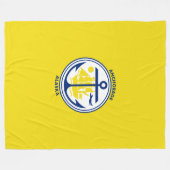Vlag van Anchorage, Alaska Fleece Blanket (Voorkant (Horizontaal))
