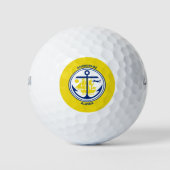 Vlag van Anchorage, Alaska Golf Balls Golfballen (Voorkant)