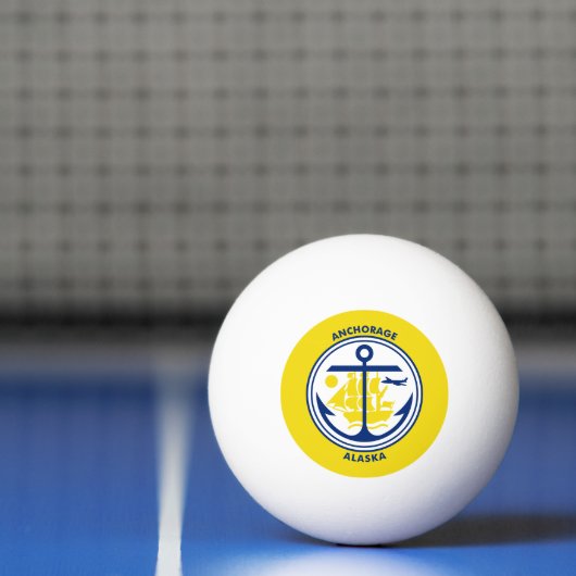 Vlag van Anchorage, Alaska Ping-Pong Ball (Net)