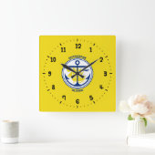 Vlag van Anchorage, Alaska Square Wall Clock Vierkante Klok (Huis)