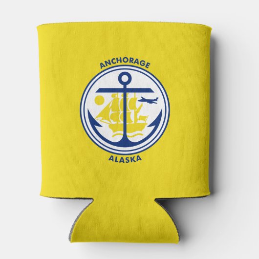 Vlag van Anchorage, Koelbox Alaska Blikjeskoeler (Achterkant)