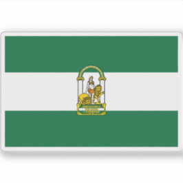 Vlag van Andalusië Sticker