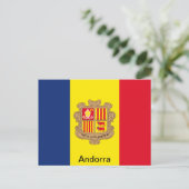 Vlag van Andorra Briefkaart (Staand voorkant)