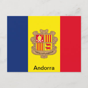 Vlag van Andorra Briefkaart