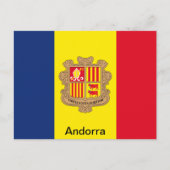 Vlag van Andorra Briefkaart (Voorkant)