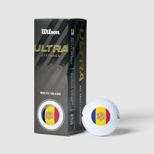 Vlag van Andorra Golfballen (Verpakking)
