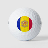 Vlag van Andorra Golfballen (Voorkant)