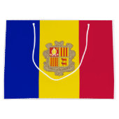 Vlag van Andorra Groot Cadeauzakje (Voorkant)