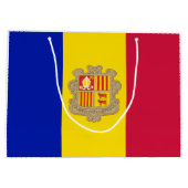 Vlag van Andorra Groot Cadeauzakje (Achterkant)