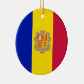 Vlag van Andorra Keramisch Ornament (Rechts)