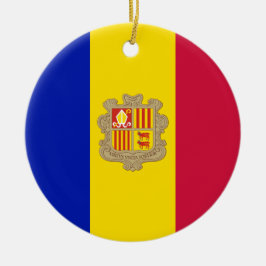 Vlag van Andorra Keramisch Ornament