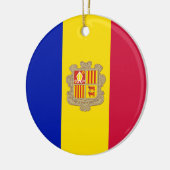 Vlag van Andorra Keramisch Ornament (Links)