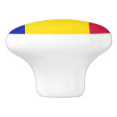 Vlag van Andorra Keramische Knop (Zijkant)