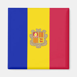 Vlag van Andorra Magneet