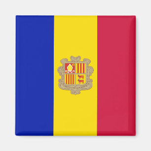 Vlag van Andorra Magneet
