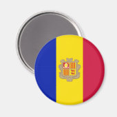 Vlag van Andorra Magneet (Voorkant / Achterkant)