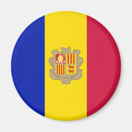 Vlag van Andorra Magneet