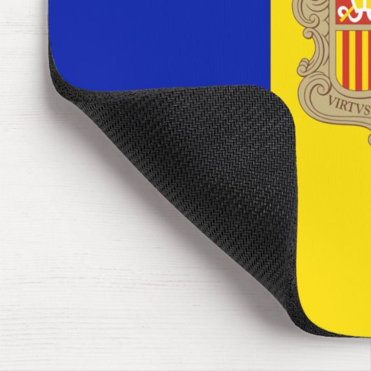 Vlag van Andorra Muismat (Hoek)