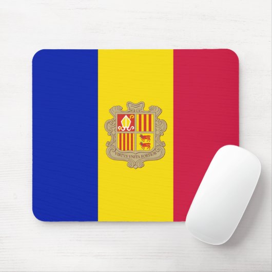 Vlag van Andorra Muismat (Met muis)
