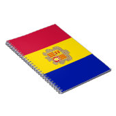 Vlag van Andorra Notitieboek (Rechterzijde)