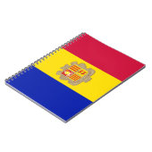 Vlag van Andorra Notitieboek (Linkerzijde)