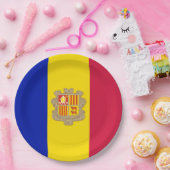 Vlag van Andorra Papieren Bordje (Feest)