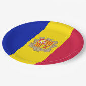 Vlag van Andorra Papieren Bordje (Gekanteld)