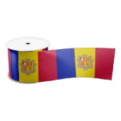 Vlag van Andorra Satijnen Lint (Spoel)